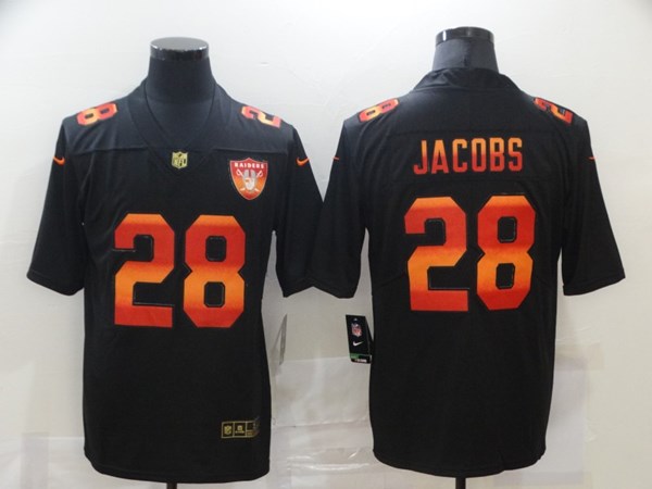 Men's Las Vegas Raiders #28 Josh Jacobs Black NFL 2020 Fashion Limited Stitched Jersey Men's Las Vegas Raiders #28 Josh Jacobs Black NFL 2020 Fashion Limited Stitched Jersey